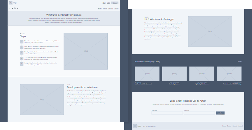 Split image,Interactive Wireframe t03