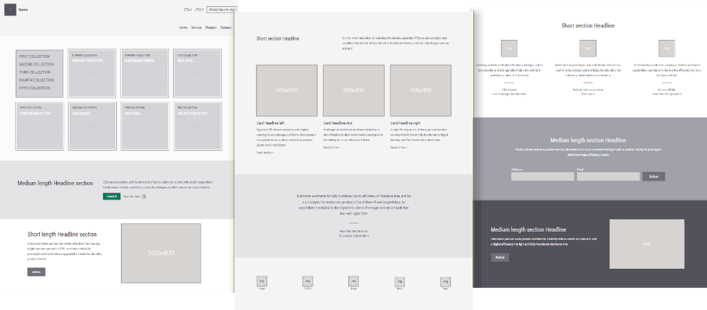 Split image, Interactive Wireframe t09