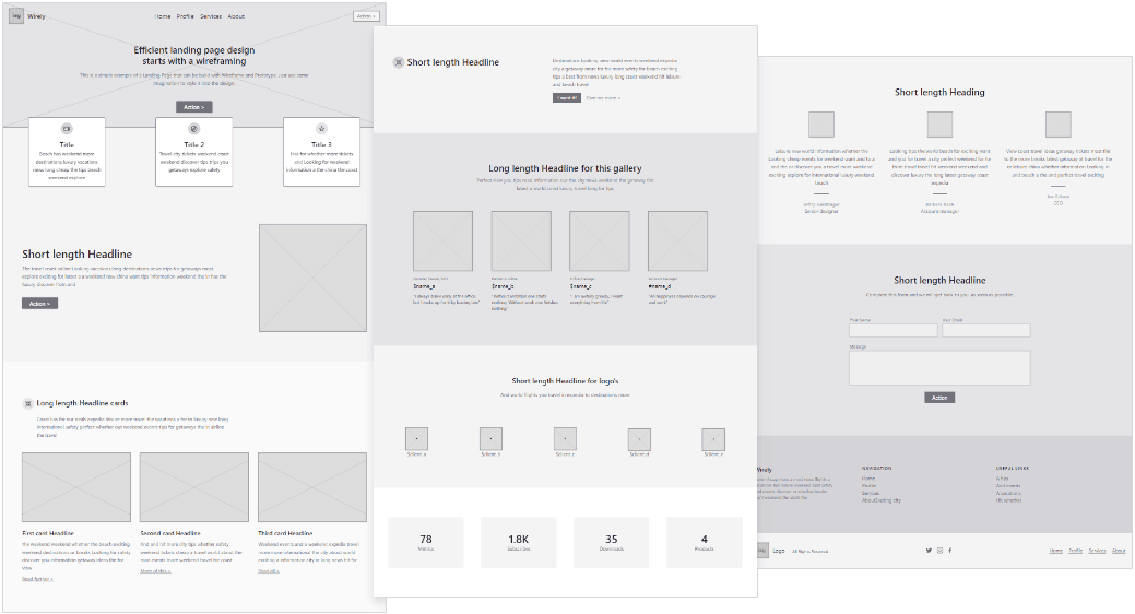 Split image, Interactive Wireframe t11